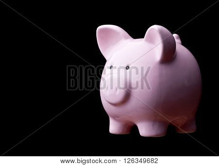 close up of classic piggybank money safer