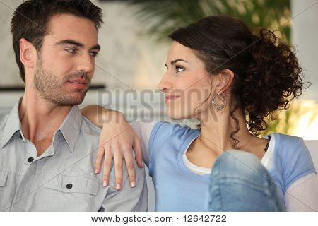 Retrato de um casal amoroso