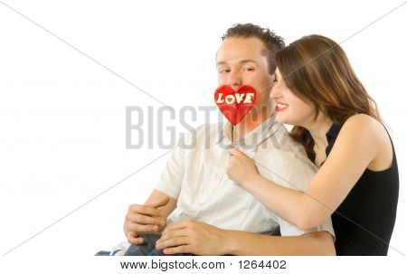 Lolipop ile mutlu Çift