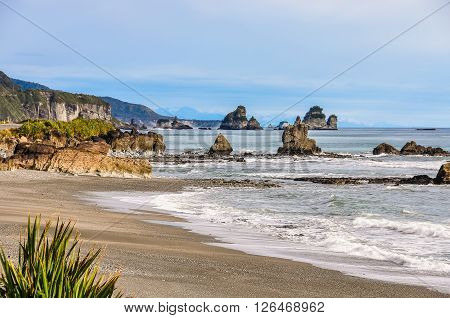 Coast Road Near Punakaiki, New Zealand
