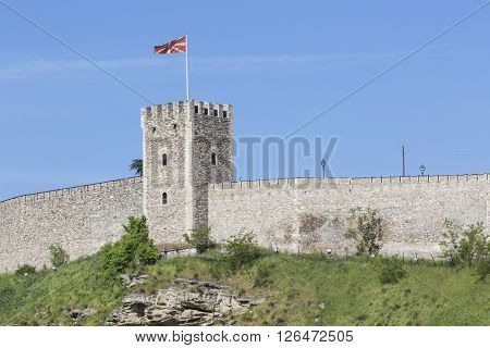 Skopje, Macedonia - April 15: Kale Fortress Is A Historic Fortress Located In The Old Town On April,