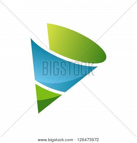 Abstract pencils logo template. Vector business icon. EPS 10