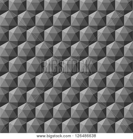 Gray checkered background composed of many cubes