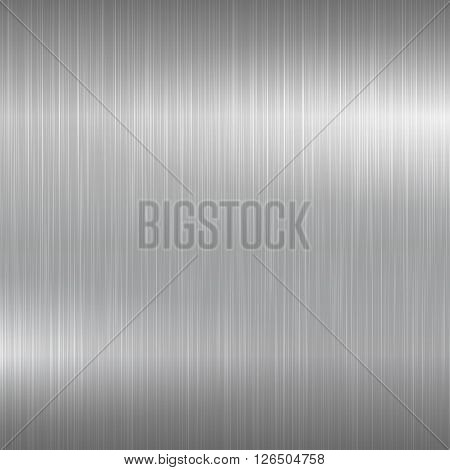 Bright metal background. Metallic brushed surface for your design.