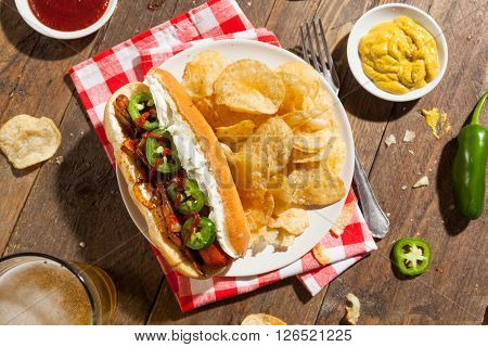 Homemade Seattle Style Hot Dog