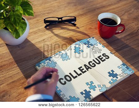 Colleagues Partner Team Officemates Business Concept