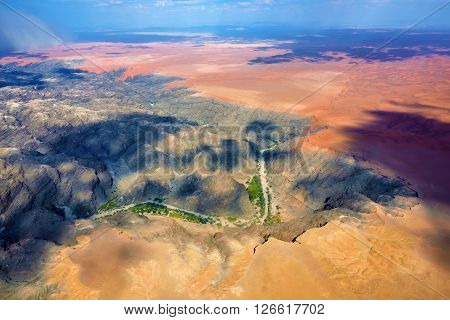 Kuiseb Canyon Aerial View, Namibia, Africa
