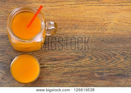 Healthy food: pumpkin juice, apple, orange, multifruit. Studio Photo
