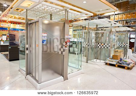 PATTAYA, THAILAND - FEBRUARY 24, 2016: inside HomePro store. The store provide advice and facilities for installation and maintenance of a wide range of domestic features