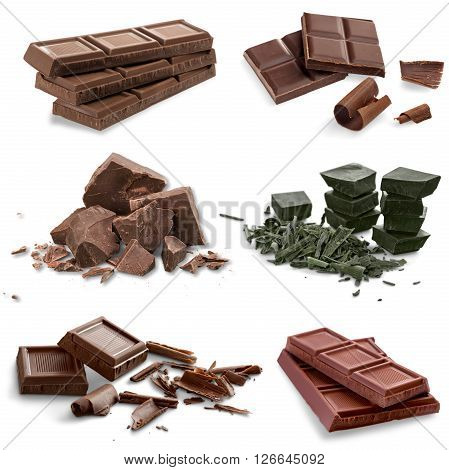 Isolated delicious chocolate choco group background gift