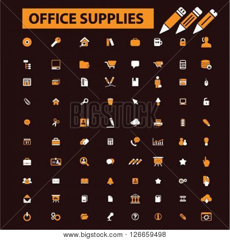 office supplies icons
