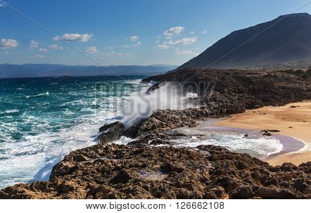 Beautiful sea shore in Cyprus