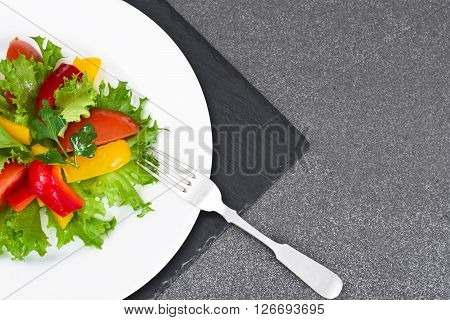 Tomato, Sweet Pepper with Lettuce Salad Studio Phoro