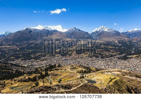 Cordillera Blanca mountains, Huaraz, Peru, South America.