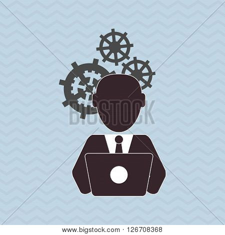 Work concept with icon design, vector illustration 10 eps graphic.