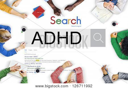Attention Deficit Disorder Hyperactivity Concept