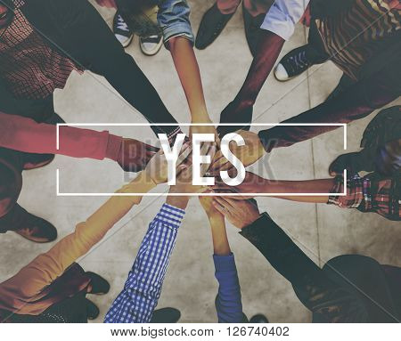 Yes Answer Indeed Positive Reply Absolutely Concept