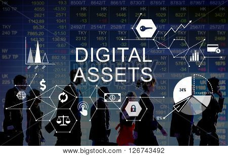 Digital Assets Business Management System Concept