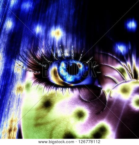 3D Illustration; 3D Rendering Of A Mystic Female