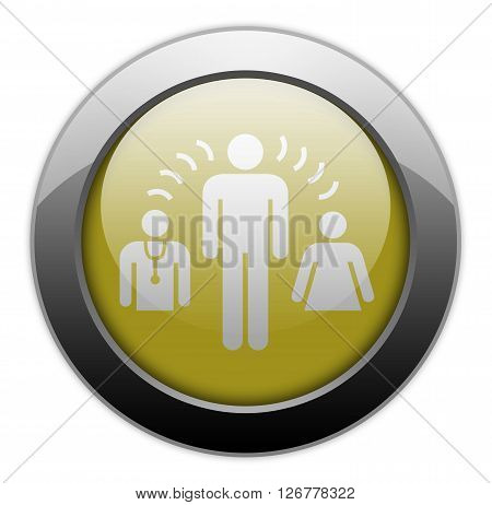 Icon Button Pictogram with Interpreter Services symbol