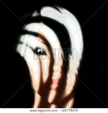 3D Illustration; 3D Rendering Of A Mystic Female