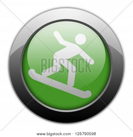 Image Photo Icon Button Pictogram with Snowboarding symbol