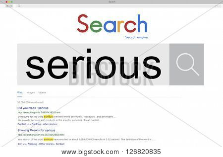 Serious Earnest Genuine Sincere Consideration Concept