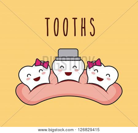 dental hygiene design, vector illustration eps10 graphic