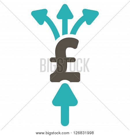 Divide Pound Payments vector icon. Divide Pound Payments icon symbol. Divide Pound Payments icon image. Divide Pound Payments icon picture. Divide Pound Payments pictogram.