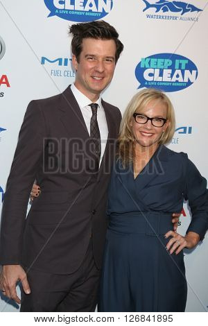 LAS VEGAS - APR 21:  Christian Hebel, Rachael Harris at the Keep It Clean Comedy Benefit For Waterkeeper at the Avalon Hollywood on April 21, 2016 in Los Angeles, CA