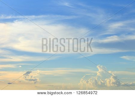blue sky cloudsBlue sky with clouds .
