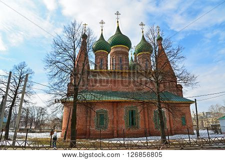 Russia, Yaroslavl-March 29.2016.  Church of St. Nicholas in the Tchaikovsky Street