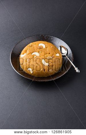 Moong Dal Halwa - a sweet dish from India, Indan Sweet Halwa made from Moong Dal, moong dal sweet sheera or shira cooked in pure ghee