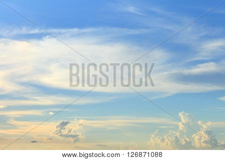 blue sky cloudsBlue sky with clouds .