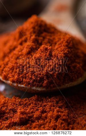 Close Up Of Red Paprika Spice