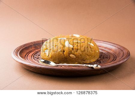 Moong Dal Halwa - a sweet dish from India, Indan Sweet Halwa made from Moong Dal, moong dal sweet sheera or shira cooked in pure ghee
