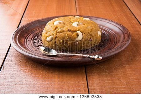 Moong Dal Halwa - a sweet dish from India, Indan Sweet Halwa made from Moong Dal, moong dal sweet sheera or shira cooked in pure ghee