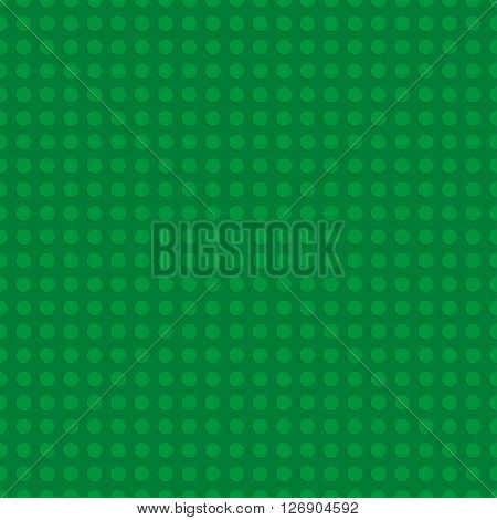Green plastic construction plate. Seamless pattern background. Vector illustration