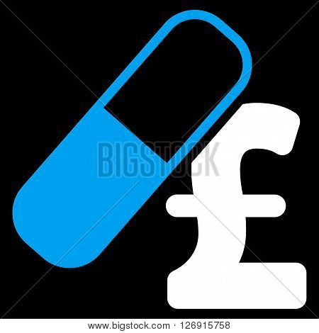 Medication Pound Business vector icon. Medication Pound Business icon symbol. Medication Pound Business icon image. Medication Pound Business icon picture. Medication Pound Business pictogram.