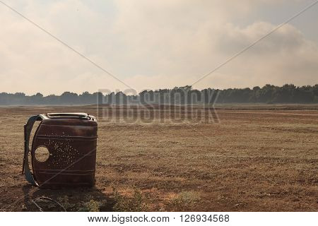 Abandoned farm equipment field barn. The landscape of the Russian village on the Volga river
** Note: Visible grain at 100%, best at smaller sizes