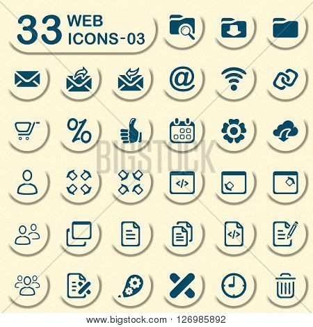 Jeans icons for mobile apps and web