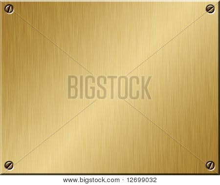 Golden plate