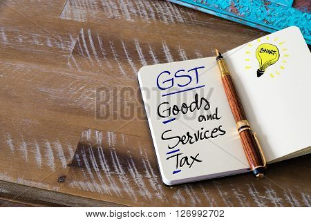 Business Acronym Gst Goods And Services Tax