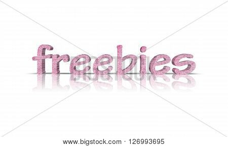 freebies - 3D Word with Reflection !