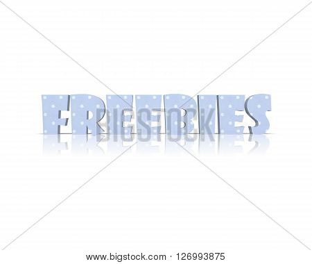 freebies - 3D Word with Reflection !