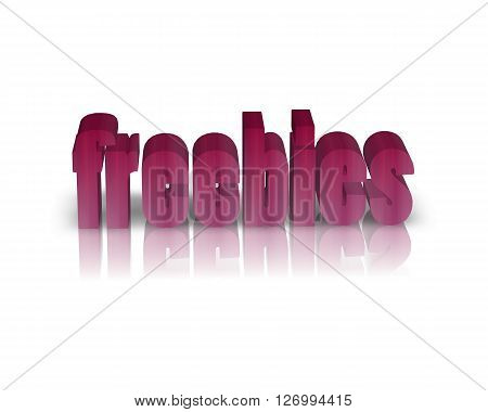 Freebies - 3D Word with Reflection !