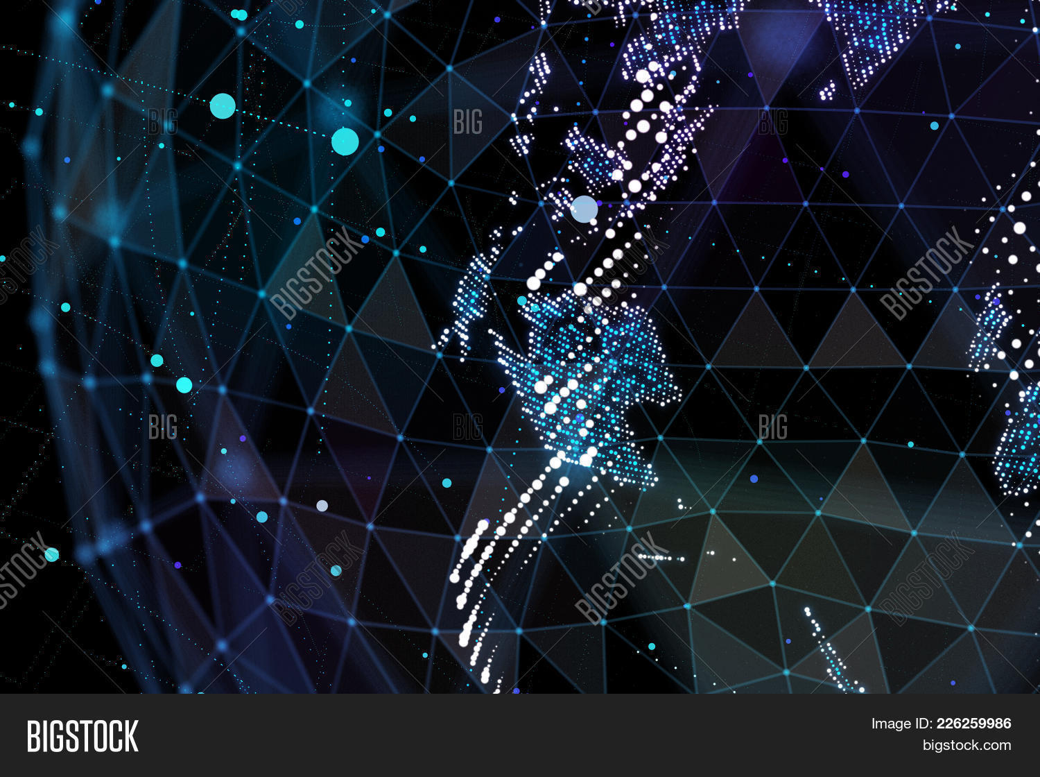 detailed virtual planet powerpoint template detailed virtual poerpoint background