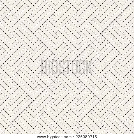 Vector Seamless Lattice Pattern. Modern Stylish Texture With Monochrome Trellis. Repeating Geometric