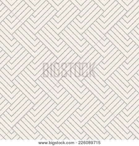 Vector Seamless Lattice Pattern. Modern Stylish Texture With Monochrome Trellis. Repeating Geometric