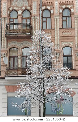 Kiev winter, Gorodetsky street